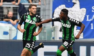 berardi adjapong esultanza sassuolo settembre 2017