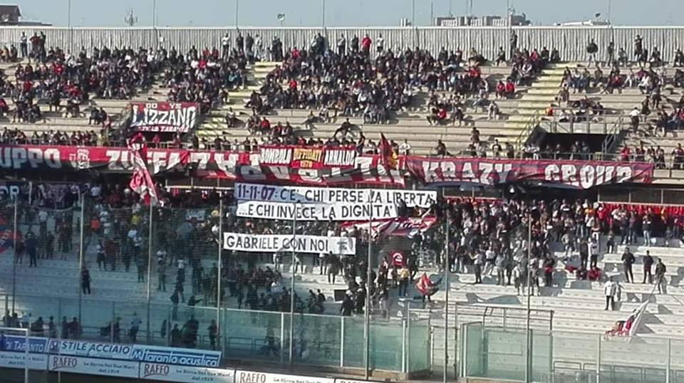 gabriele sandri curva taranto