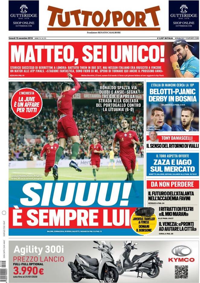 tuttosport 2019 11 15 5dcde265b7e8b