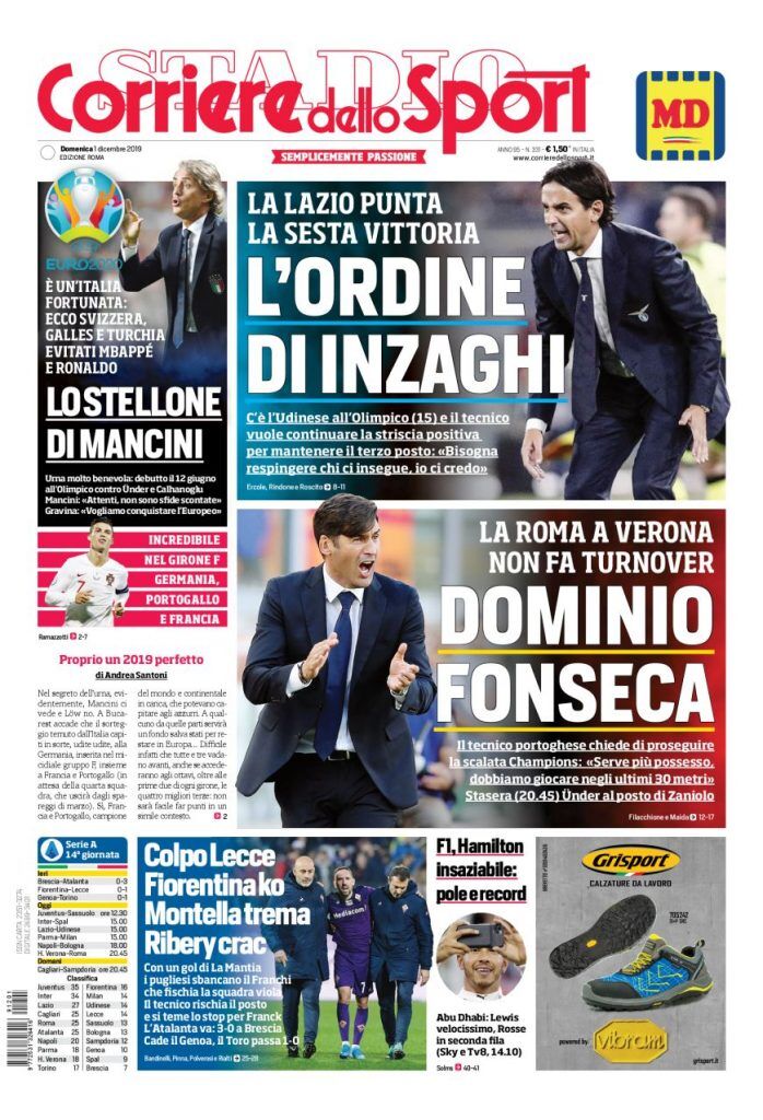 corriere dello sport Roma 698x1024