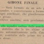 Regolamento Campionato 1914 15 dettaglio art. 8