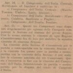 Regolamento Campionato 1914 15 dettaglio artt. 14 e 15