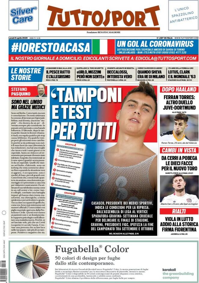 tuttosport 2020 04 06 5e8a56063187c