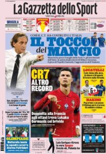 Prima pagina Gazzetta 24 06 2021