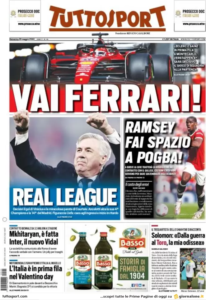 tuttosport 29 maggio