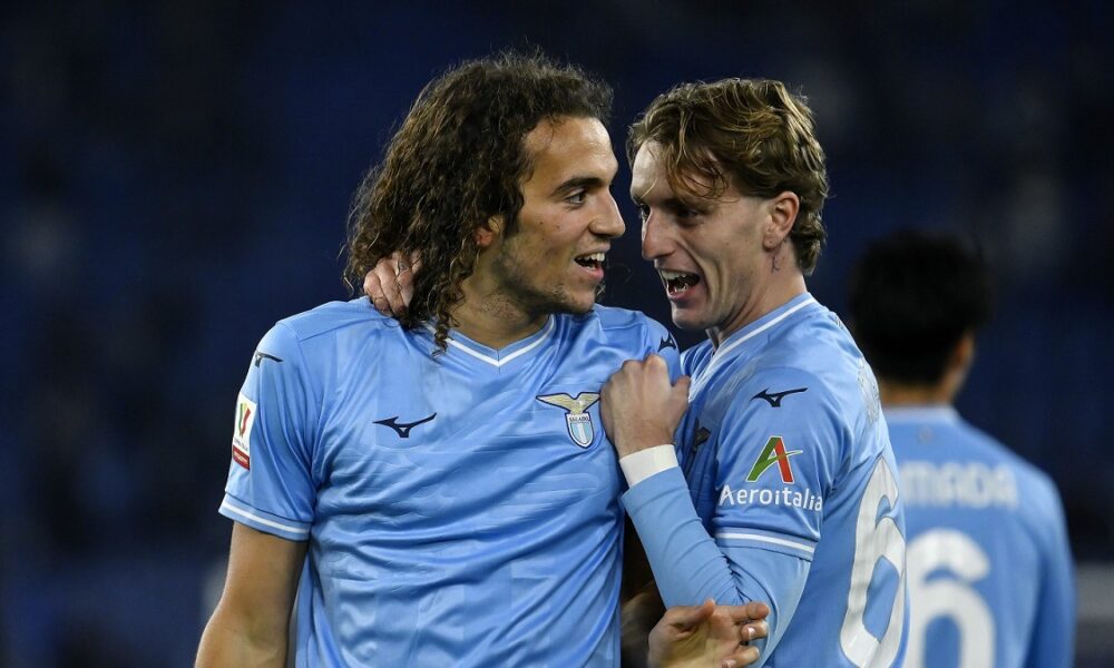 Il post della Lazio celebra il duo Rovella Guendouzi in Italia Francia