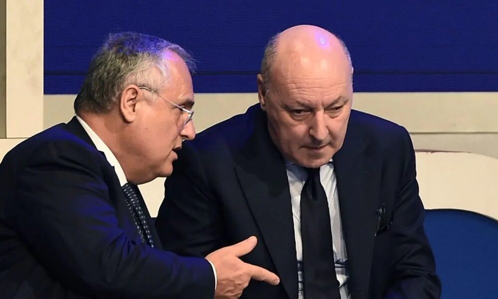 Lazio Inter, tensione nella vigilia per i due club: il motivo del confronto tra Lotito e Marotta