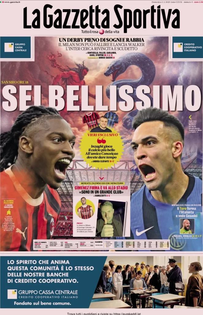 la gazzetta dello sport 064325332