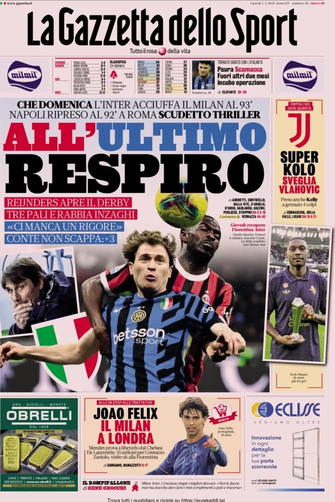 la gazzetta dello sport 070357511