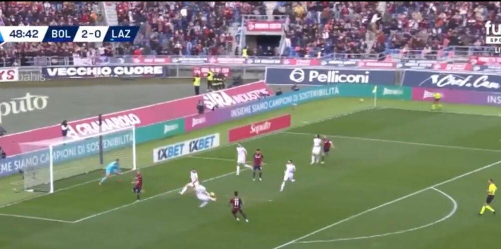 Ndoye segna il tris per il Bologna e chiude la partita