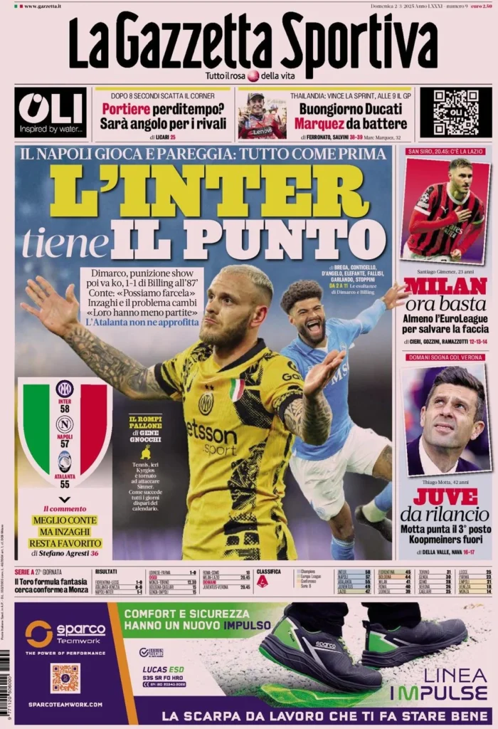 la gazzetta dello sport 031513529