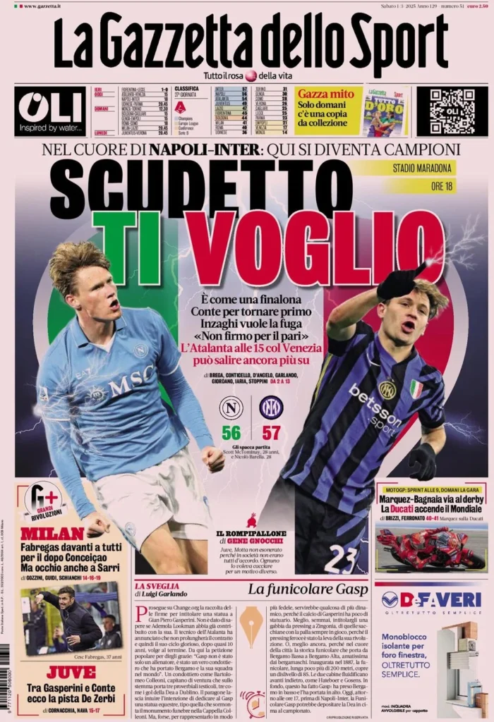 la gazzetta dello sport 031513798