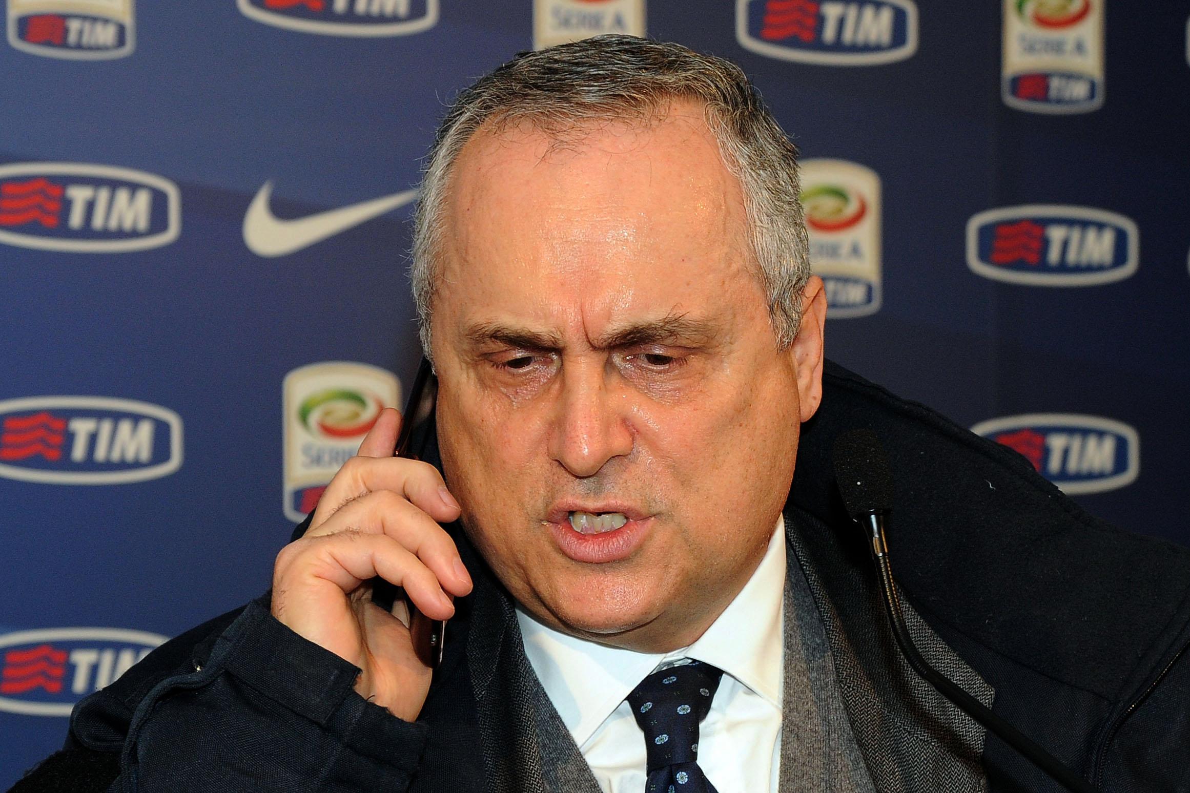 lotito cellulare lazio lega febbraio 2014 ifa