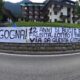 striscione contestazione tifosi lazio