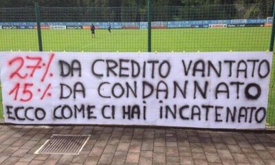 striscioni auronzo 14 luglio