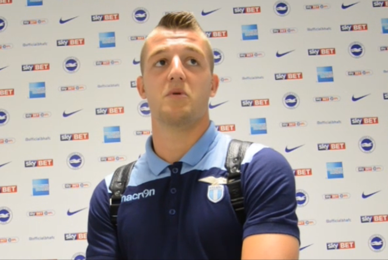 sergej milinkovic mixed zone vs brighton screen